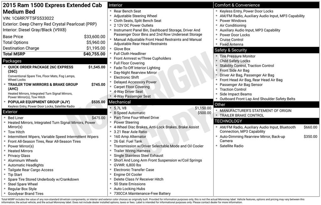 ram ram 1500 pickup 2015 1C6RR7FT5FS533022 image ram ram 1500 pickup 2015 1C6RR7FT5FS533022 image